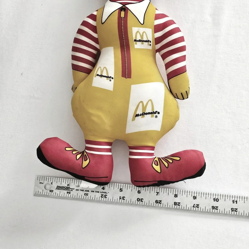 Vintage 1983 Ronald McDonald Plush Doll 14 Inch Advertising Toy Collectible